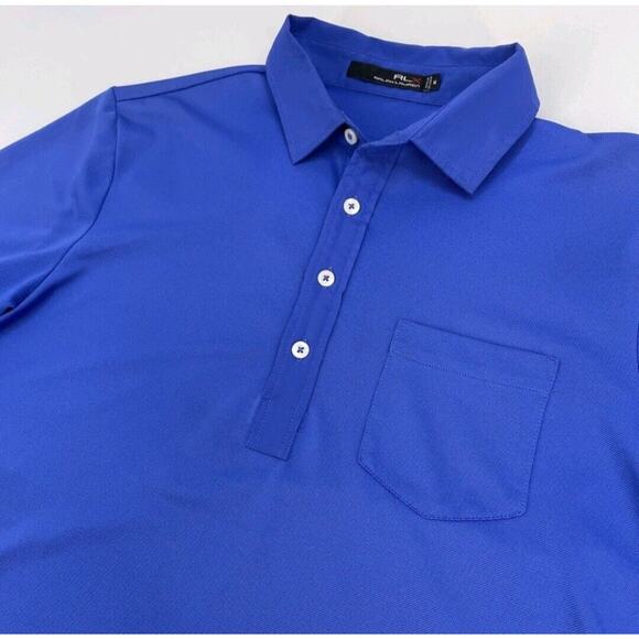 RLX Ralph Lauren Men’s Golf Polo – Size M – Navy Blue – Tranquilo Golf Club –EUC - Picture 5 of 16